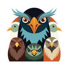 Forest Animal Faces Icon Set, Emojis for customer engagement and mental health