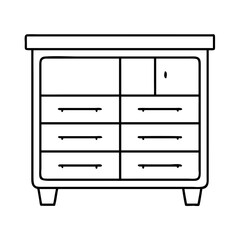 chest of drawers icon, chest of drawers vector illustration-simple illustration of chest of drawers, perfect for chest of drawers logos and icons