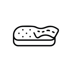 Cream Cake Dessert Minimalist Outline Fresh Baked Confection Bakery Concept