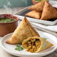 Indian snack samosa