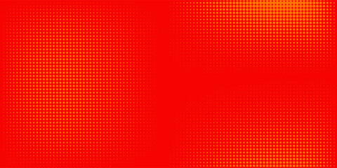 Dots halftone orange color pattern gradient texture with technology digital background. Dots pop art comics with summer background
