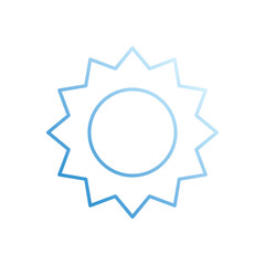 Sun  vector icon stock illustration