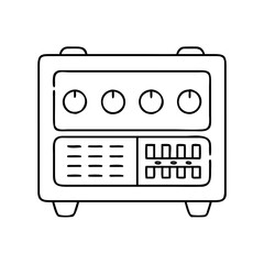 amplifier icon, amplifier vector illustration-simple illustration of amplifier, perfect for amplifier logos and icons