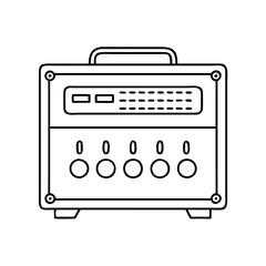 amplifier icon, amplifier vector illustration-simple illustration of amplifier, perfect for amplifier logos and icons