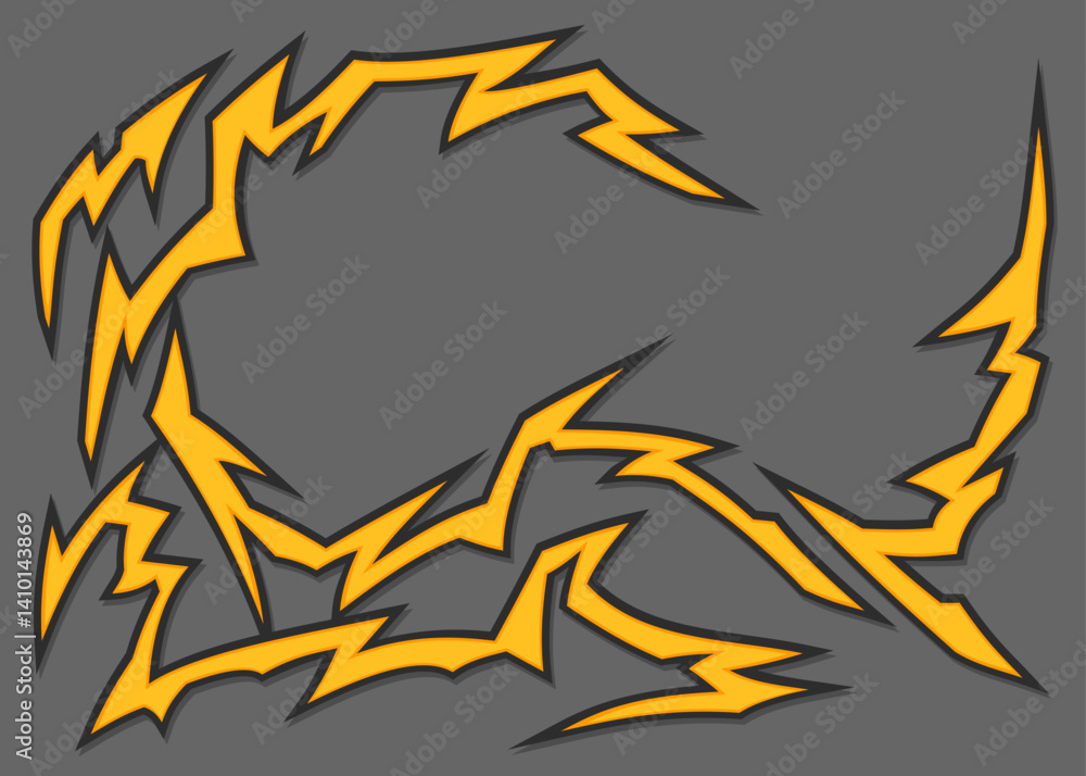 Aufkleber simple background with lightning effect pattern and with some copy space area