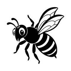 vector illustration of a bee