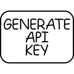 Generate API Key Icon
