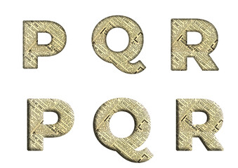 Fototapeta premium Newspaper seamless Old News paper Page P, Q, R Alphabet letter text typography font image
