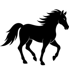 horse silhouette vector