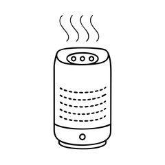 air purifier icon, air purifier vector illustration-simple illustration of air purifier, perfect for air purifier logos and icons