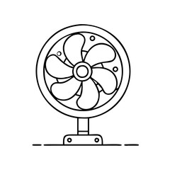electric fan icon, electric fan vector illustration-simple illustration of electric fan, perfect for electric fan logos and icons