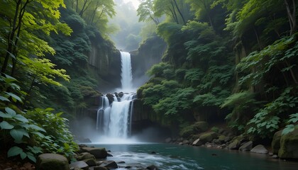 waterfall in kanchanaburi thailand