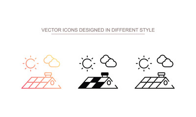 Fototapeta premium Roof icon design with white background stock illustration