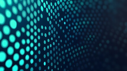 Obraz premium Mesmerizing Futuristic Halftone Gradient with Radiant Blue-Green Hues