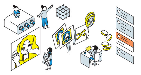 推し活のイラスト