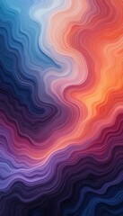 Obraz premium Vibrant abstract background featuring flowing, colorful waves in a harmonious blend of hues. The dynamic curves create a sense of movement and energy, perfect for modern designs.