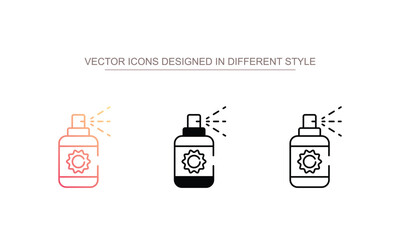 Spray icon design with white background stock illustration