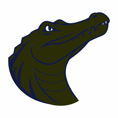 Obraz premium vector illustration of a crocodile