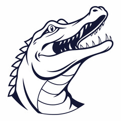cartoon crocodile head