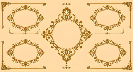 set of vintage frames