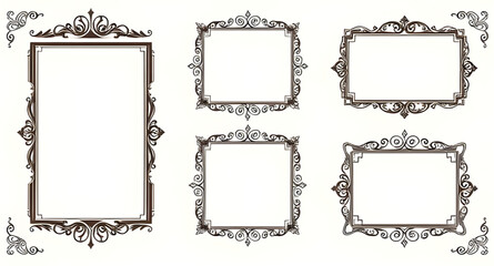set of vintage frames