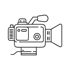video camera icon, video camera vector illustration-simple illustration of video camera, perfect for video camera logos and icons