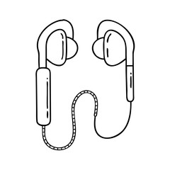 earbuds icon, earbuds vector illustration-simple illustration of earbuds, perfect for earbuds logos and icons