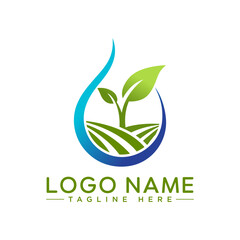 Agriculture logo template suitable for businesses and product names. farming logo