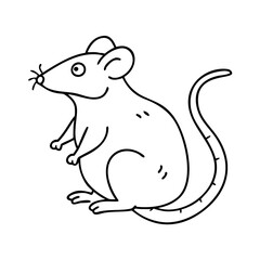 rat icon, rat vector illustration-simple illustration of rat, perfect for rat logos and icons
