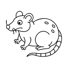 rat icon, rat vector illustration-simple illustration of rat, perfect for rat logos and icons
