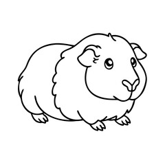 guinea pig icon, guinea pig vector illustration-simple illustration of guinea pig, perfect for guinea pig logos and icons