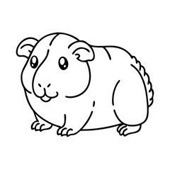 guinea pig icon, guinea pig vector illustration-simple illustration of guinea pig, perfect for guinea pig logos and icons