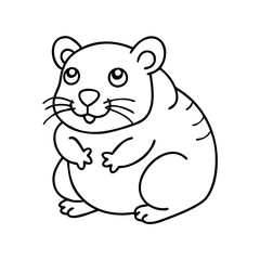 hamster icon, hamster vector illustration-simple illustration of hamster, perfect for hamster logos and icons