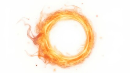 Fiery Ring Abstract Background