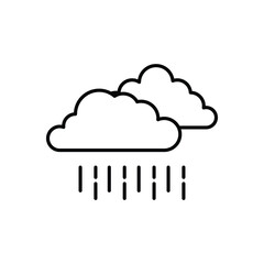 Cloud vector icon stock illustration