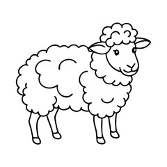 sheep icon, sheep vector illustration-simple illustration of sheep, perfect for sheep logos and icons