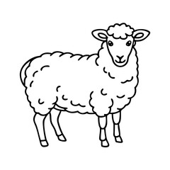 sheep icon, sheep vector illustration-simple illustration of sheep, perfect for sheep logos and icons