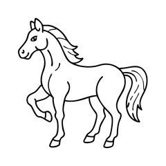 horse icon, horse vector illustration-simple illustration of horse, perfect for horse logos and icons