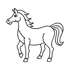 horse icon, horse vector illustration-simple illustration of horse, perfect for horse logos and icons