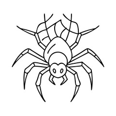 spider icon, spider vector illustration-simple illustration of spider, perfect for spider logos and icons