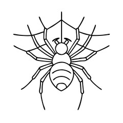 Obraz premium spider icon, spider vector illustration-simple illustration of spider, perfect for spider logos and icons