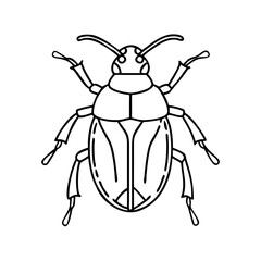 beetle icon, beetle vector illustration-simple illustration of beetle, perfect for beetle logos and icons