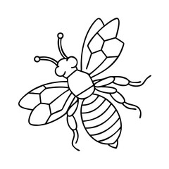 honeybee icon, honeybee vector illustration-simple illustration of honeybee, perfect for honeybee logos and icons