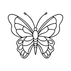 butterfly icon, butterfly vector illustration-simple illustration of butterfly, perfect for butterfly logos and icons