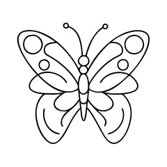 butterfly icon, butterfly vector illustration-simple illustration of butterfly, perfect for butterfly logos and icons