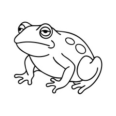 toad icon, toad vector illustration-simple illustration of toad, perfect for toad logos and icons