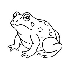 toad icon, toad vector illustration-simple illustration of toad, perfect for toad logos and icons