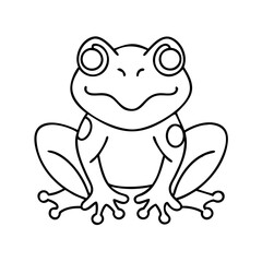 frog icon, frog vector illustration-simple illustration of frog, perfect for frog logos and icons