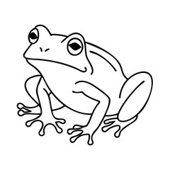 frog icon, frog vector illustration-simple illustration of frog, perfect for frog logos and icons