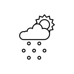 Cloud vector icon stock illustration